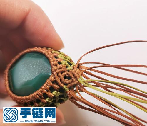 macrame包石头拼色法