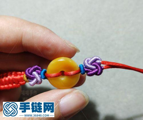 蜜蜡平安扣手绳
