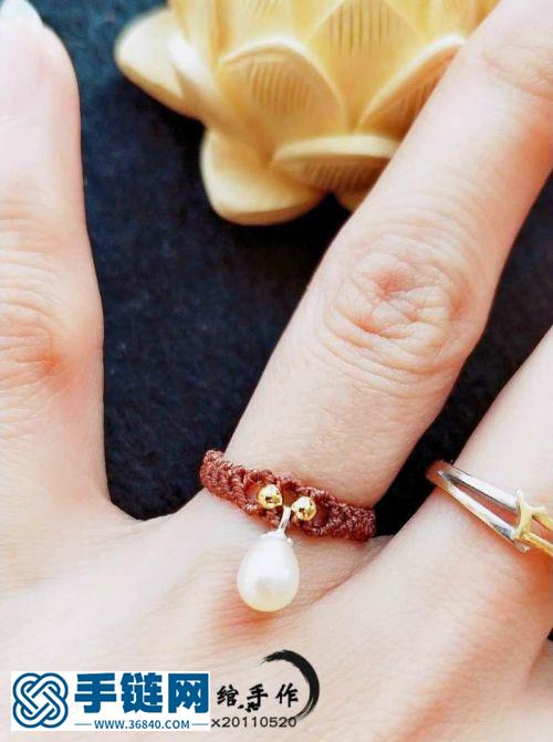 仿外网的一款简单的珍珠戒指