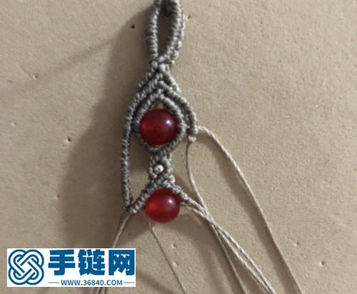 《鸳鸯》斜卷结手绳