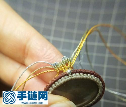 外圈加循环花纹方法