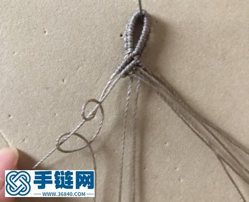 《鸳鸯》斜卷结手绳