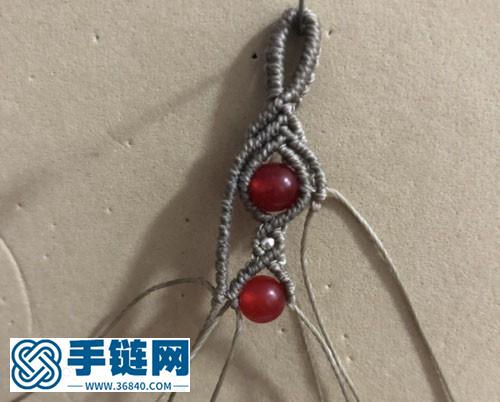 《鸳鸯》斜卷结手绳