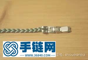 DIY双色时尚绳编手链详细教程