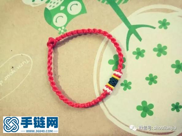 简单红绳手链--(≧^.^≦)喵~
