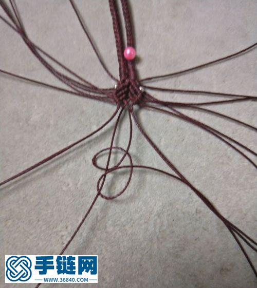 一丈红八股辫项链绳尾扣