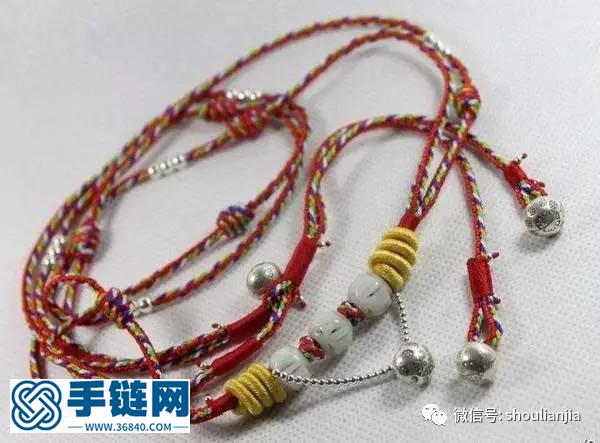 中国结之端午节五彩腰链