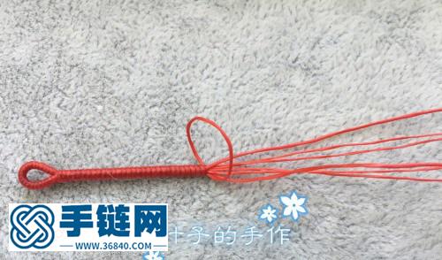极细金刚结泰蜡进口k包金本命年手绳教程