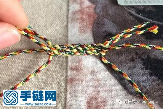 中国结之五彩六字真言手链