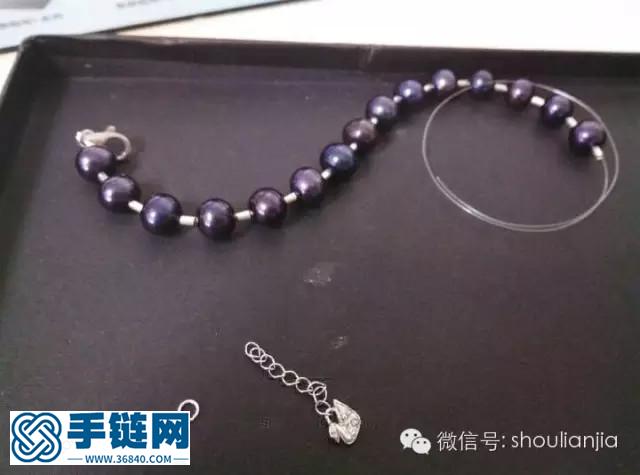 手残人士也能做的紫水晶珍珠手链