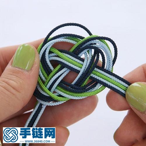 情人扣手链的编织方法 小饰品diy