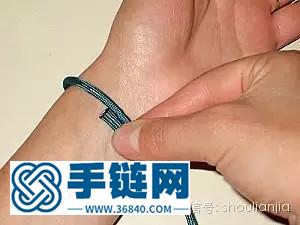 手工编织情侣手链，漂亮的幸运手链编织方法