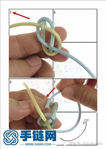 金刚结及纽扣简易编法