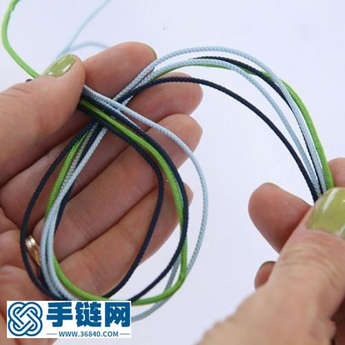 情人扣手链的编织方法 小饰品diy