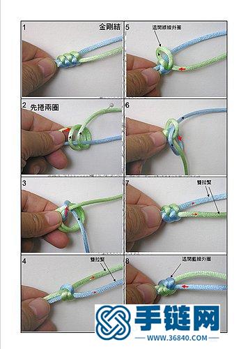 金刚结开运红绳手链 带来红色的祝福