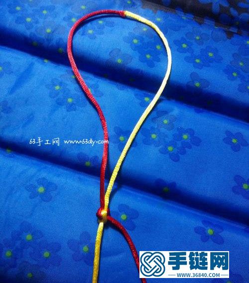 中国结之竖向双联结的编法