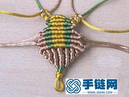 绳编虾结的编织方法 中国结DIY教程