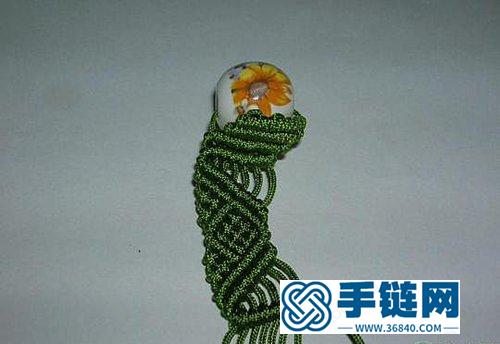 中国结斜卷结的编法 斜卷结编织手链