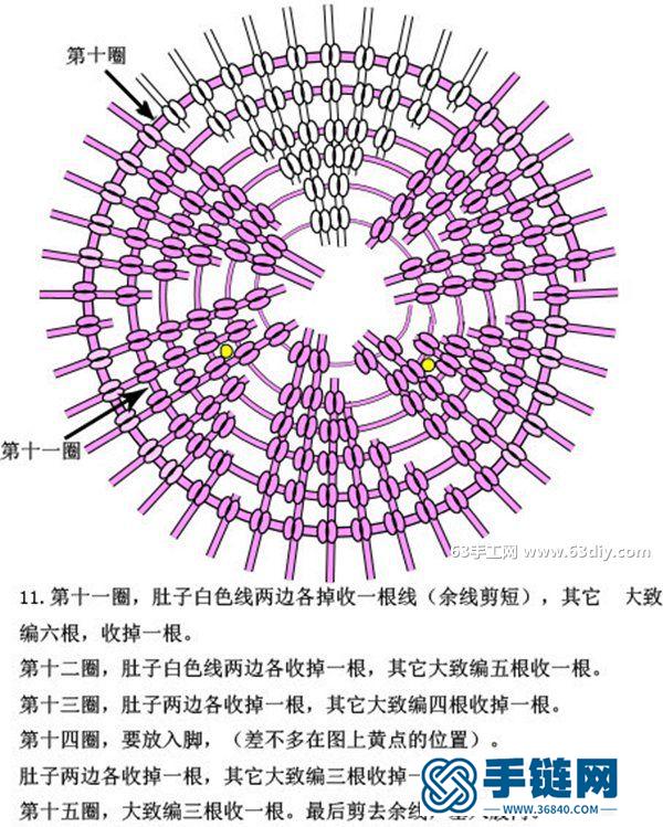 用中国结编织一只可爱的小QQ企鹅