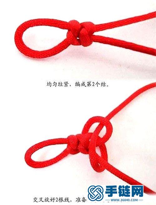 金刚结红绳手链的编法 （附金刚结的编法）