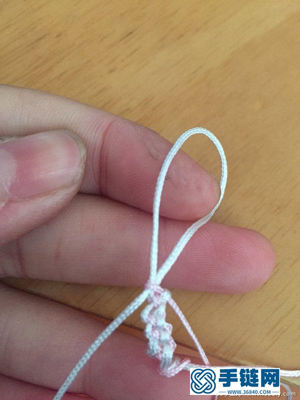 锁链结手链的编法
