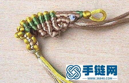绳编虾结的编织方法 中国结DIY教程
