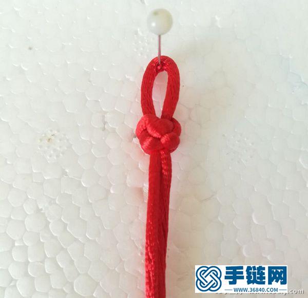 好看的中国结红绳手链编法教程