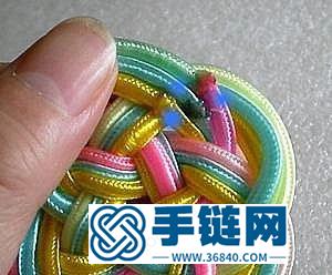十五孔龙目结的打法 中国结杯垫的编织方法