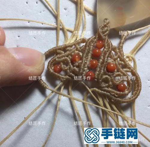 扁蜡樱花玛瑙毛衣链的详细制作图解