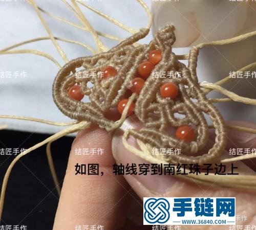 扁蜡樱花玛瑙毛衣链的详细制作图解