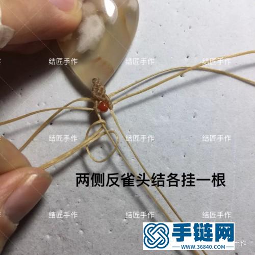 扁蜡樱花玛瑙毛衣链的详细制作图解