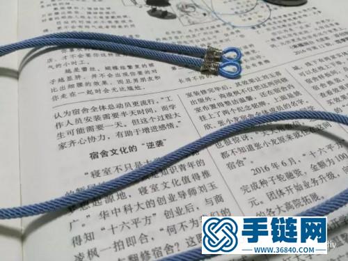 中国结成品绳编蜜蜡吊坠的制作步骤