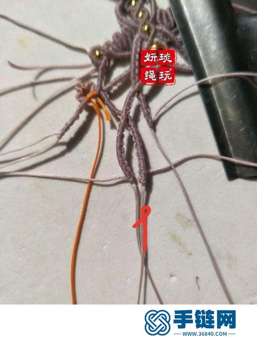 中国结玉线有孔石头项链的详细编制方法