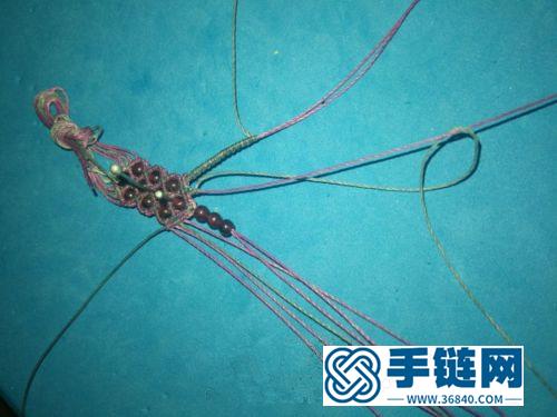 中国结蜡线石榴石手链（项链、耳环）的详细编制方法