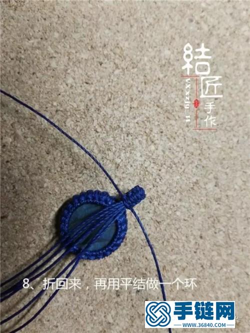 中国结拉长石手链的编制教程