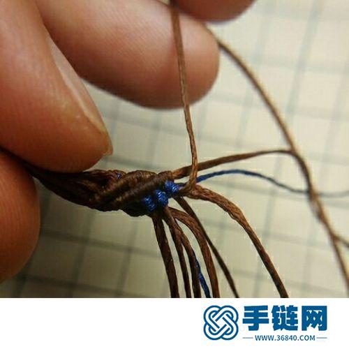 斜卷结粗项链的详细编制方法