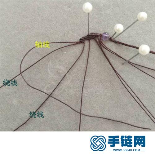 中国结蜡线叶子尾扣的详细编制方法