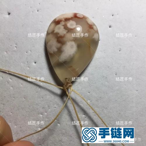 扁蜡樱花玛瑙毛衣链的详细制作图解