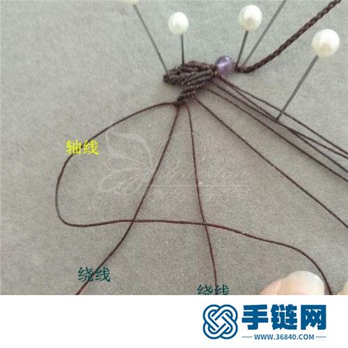 中国结蜡线叶子尾扣的详细编制方法