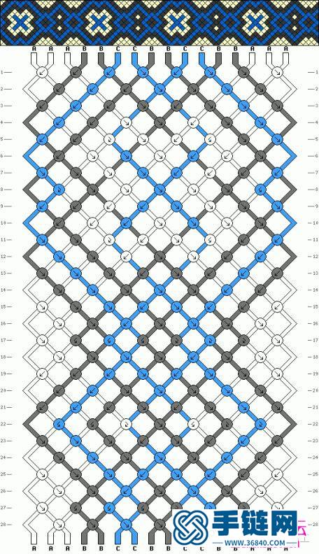 史上最全斜卷结手链走线图