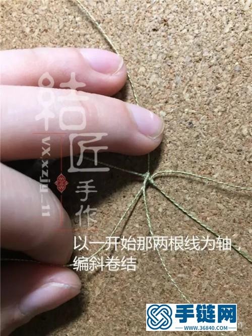 彩金锁骨链挂绳的详细制作图解