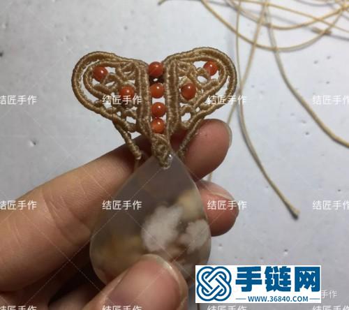 扁蜡樱花玛瑙毛衣链的详细制作图解