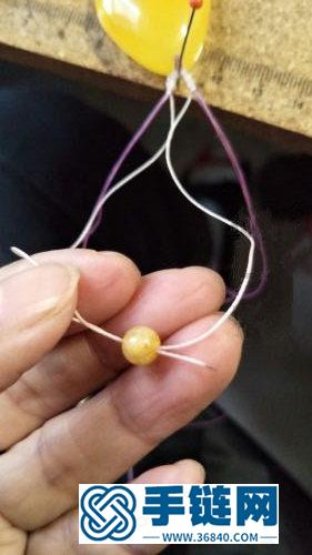 中国结蜡线蜜蜡坠子的详细编制方法