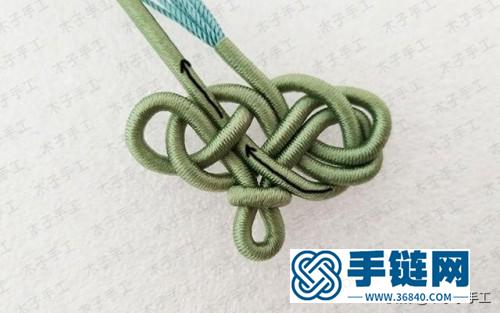 中国结花结项链绳的制作步骤图