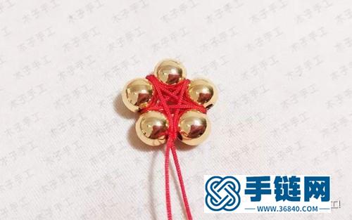 中国结五角星金项链的编法步骤