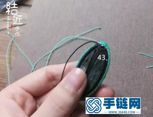 绳编拉长石小鱼儿吊坠胸针的详细编制教程