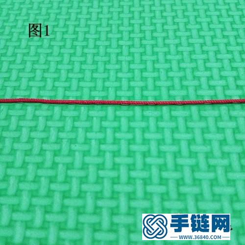 红绳玛瑙天使之翼手链的编制方法