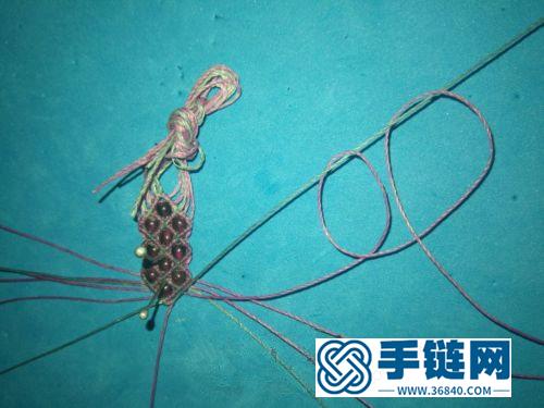 中国结蜡线石榴石手链（项链、耳环）的详细编制方法