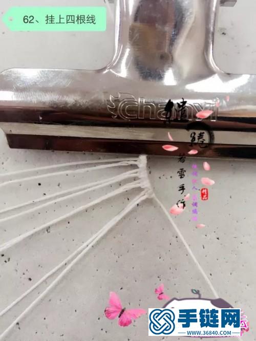 蜡线绳编国色天香项链的详细制作图解