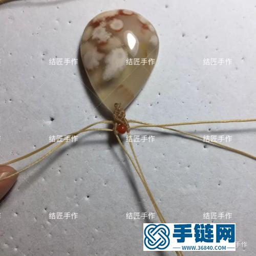 扁蜡樱花玛瑙毛衣链的详细制作图解